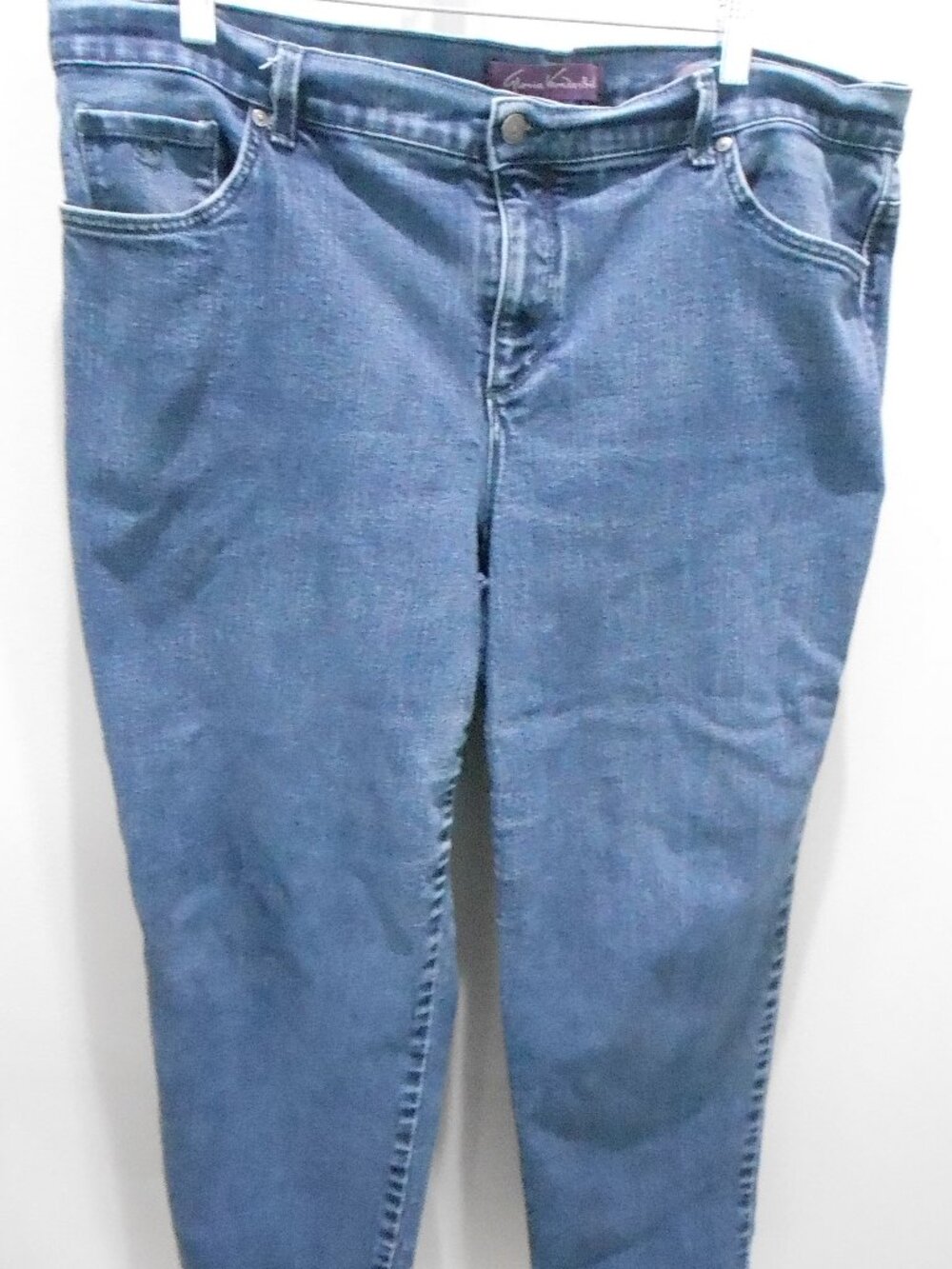 Gloria Vanderbilt Women's Amanda High Waisted Med Wash Blue Jeans Plus Size-18W